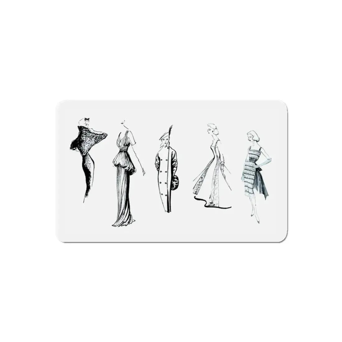 Some Women, 1956 (Magazine Illustration) Refrigerator Magnet 5 Inch Die-Cut - The Sticker Space