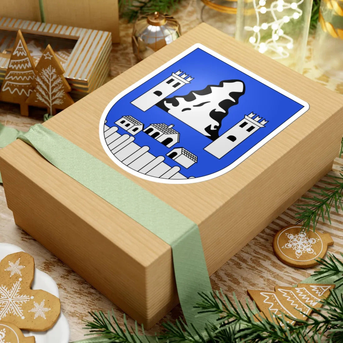 Sonvico-coat of arms (Switzerland) (Coat of Arms) STICKER Vinyl Kiss-Cut Decal - The Sticker Space