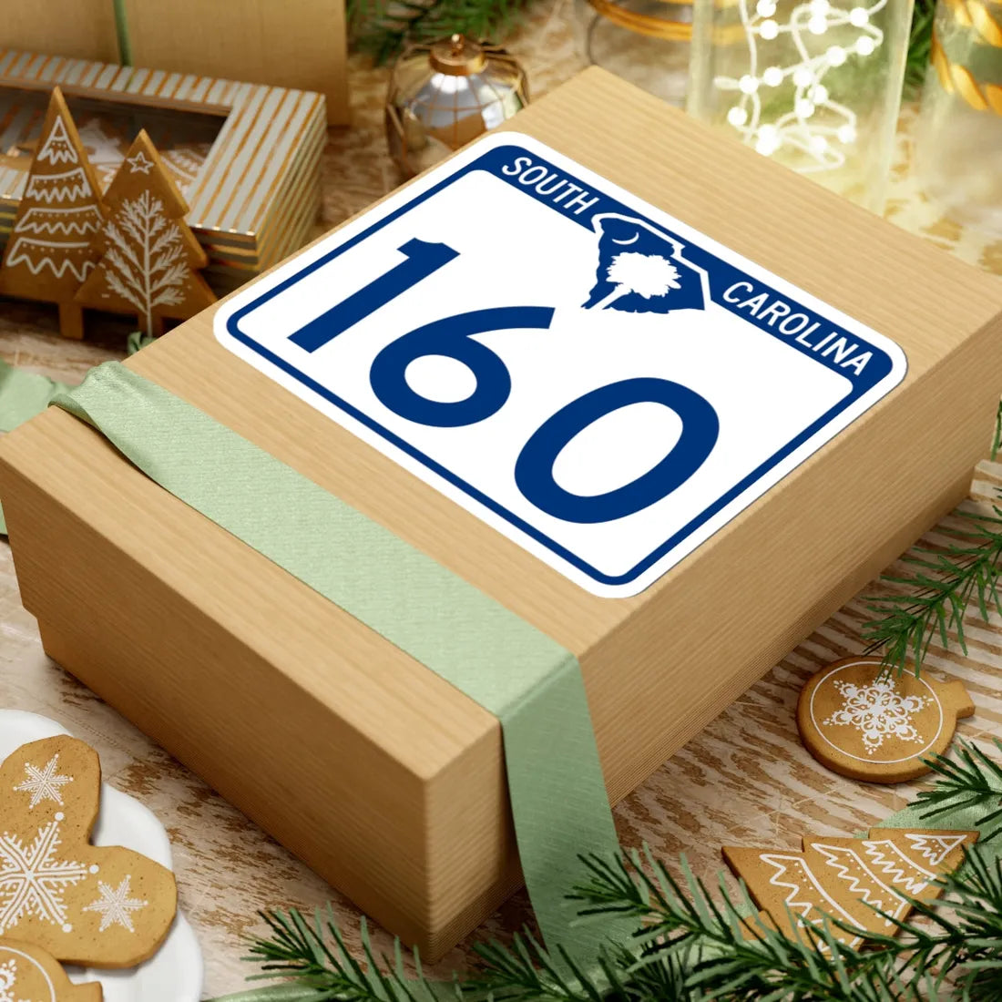 South Carolina 160 (South Carolina) (Road Sign) STICKER Vinyl Kiss-Cut Decal - The Sticker Space