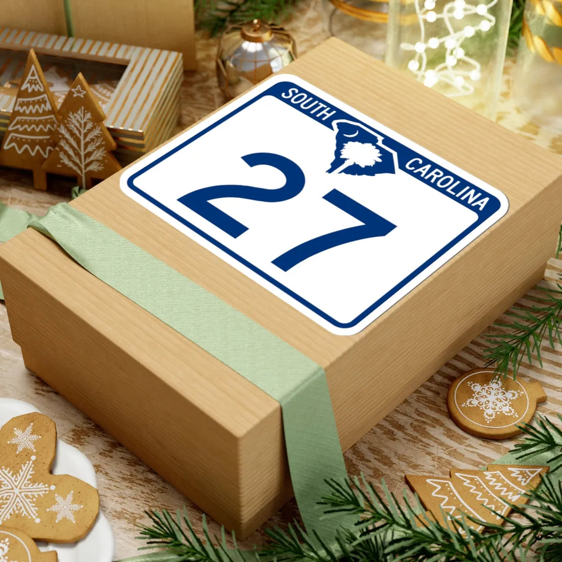 South Carolina 27 (South Carolina) (Road Sign) STICKER Vinyl Kiss-Cut Decal - The Sticker Space