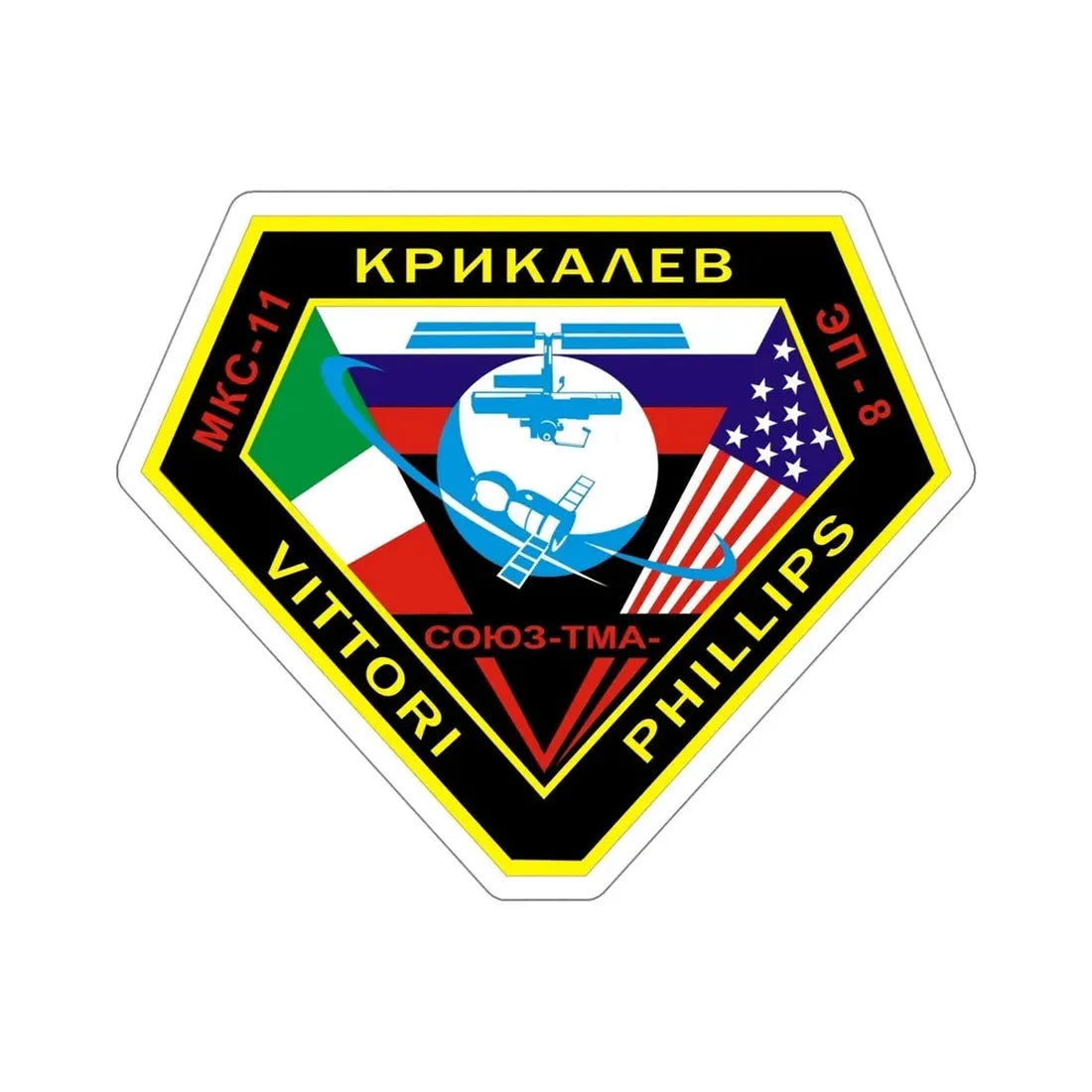 Soyuz TMA-6 (Soviet Space Program) STICKER Vinyl Die-Cut Decal 5 Inch - The Sticker Space