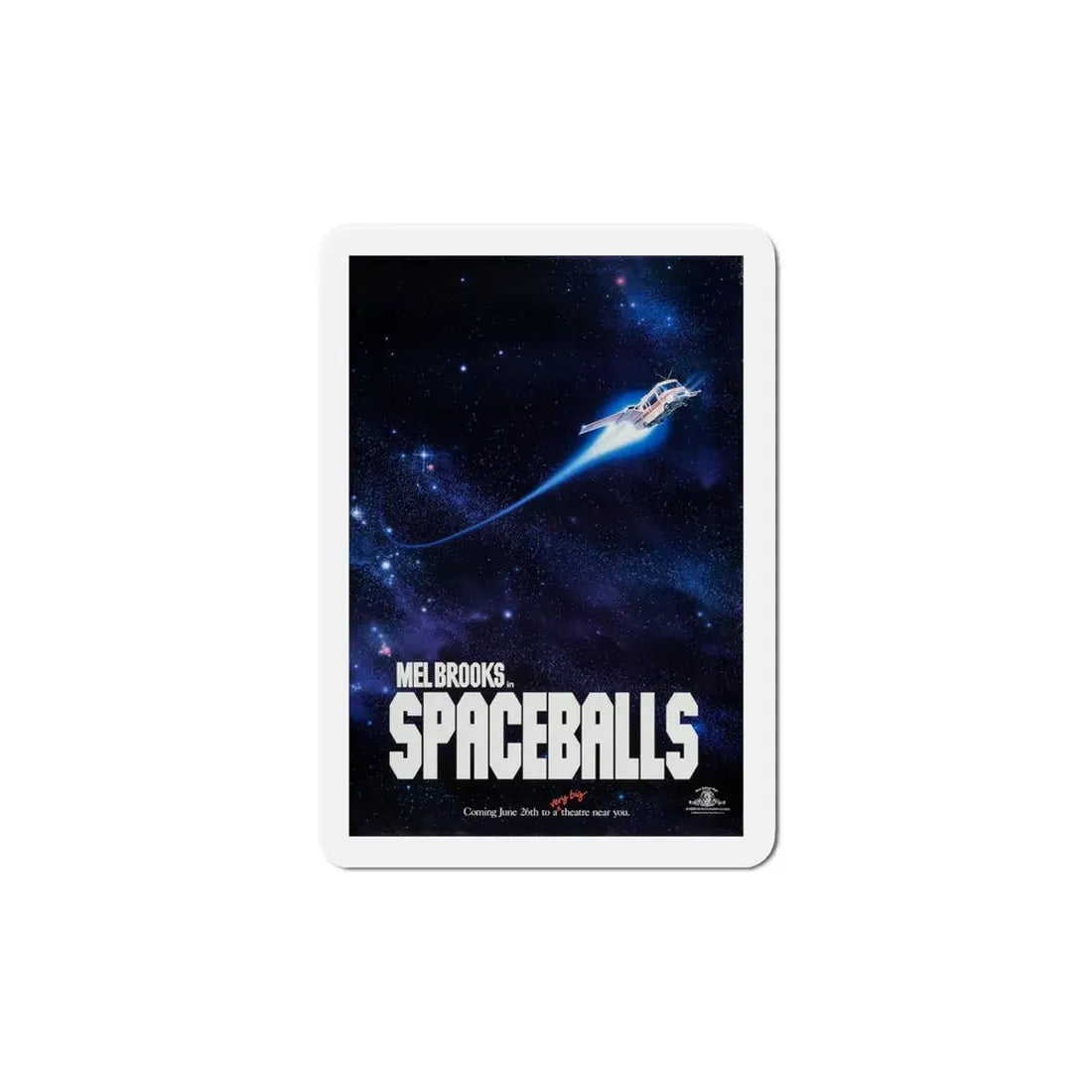 Spaceballs 1987 Movie Poster Refrigerator Magnet 6 Inch - The Sticker Space