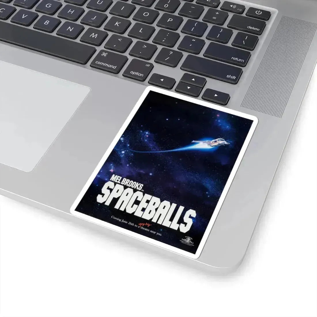 Spaceballs 1987 Movie Poster - STICKER Vinyl Kiss-Cut Decal - The Sticker Space