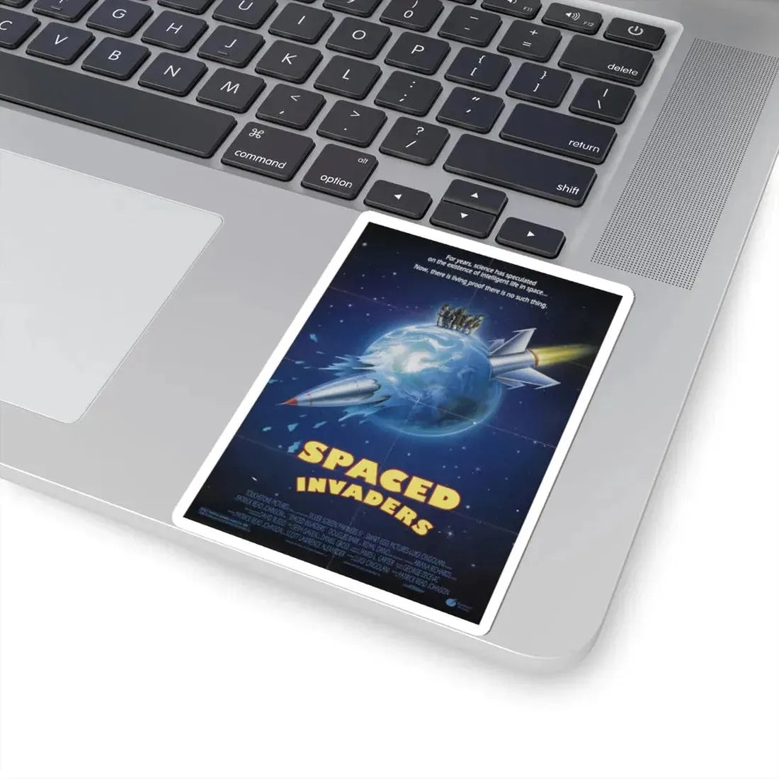 Spaced Invaders 1990 Movie Poster - STICKER Vinyl Kiss-Cut Decal - The Sticker Space