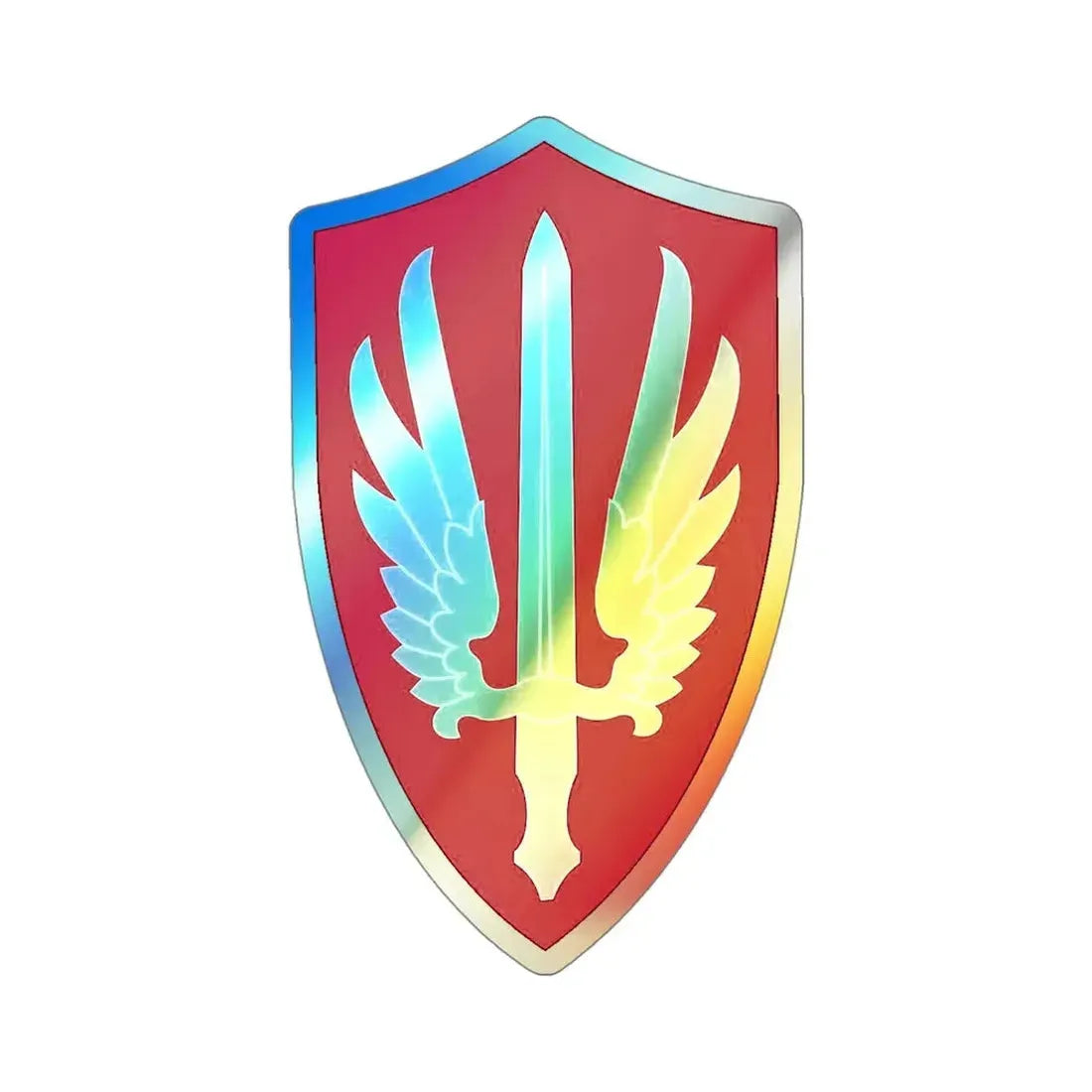Special Category Army With Air Force SCARWAF (U.S. Army) Holographic STICKER Die-Cut Vinyl Decal 4 Inch Holographic - The Sticker Space