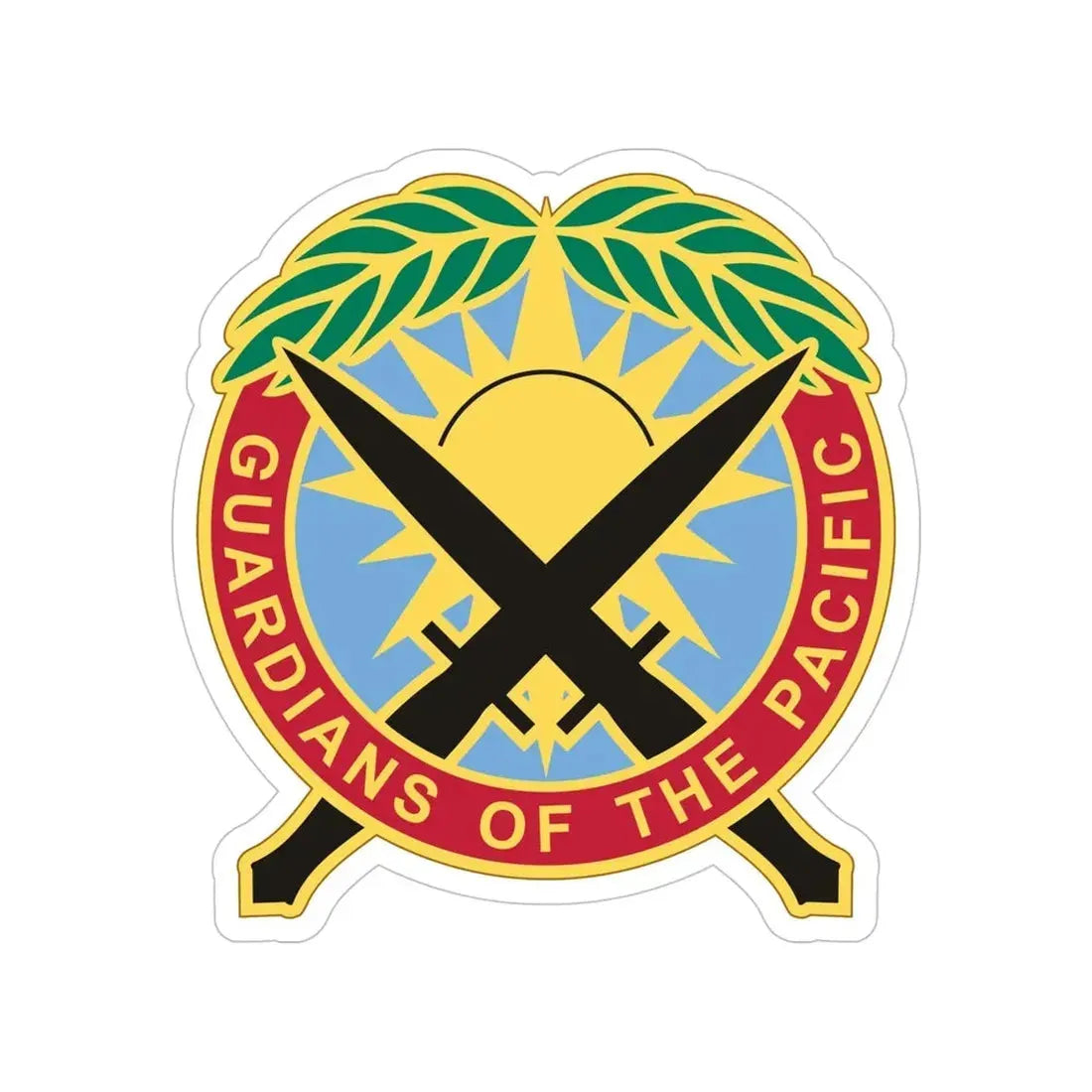 Special Operations Command Pacific 2 (U.S. Army) Transparent STICKER Die-Cut Vinyl Decal 5 Inch - The Sticker Space