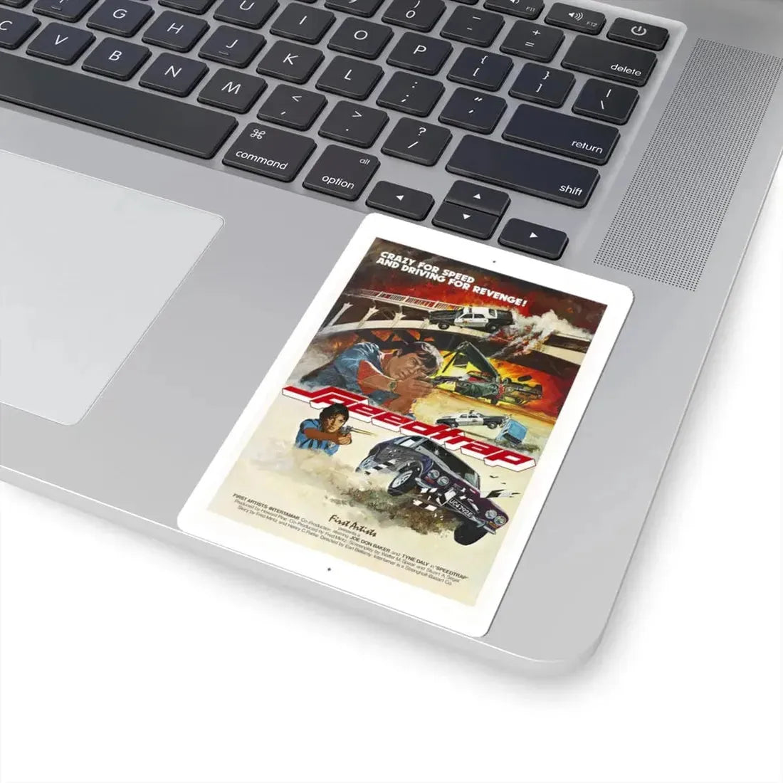 SPEEDTRAP 1977 Movie Poster - STICKER Vinyl Kiss-Cut Decal - The Sticker Space