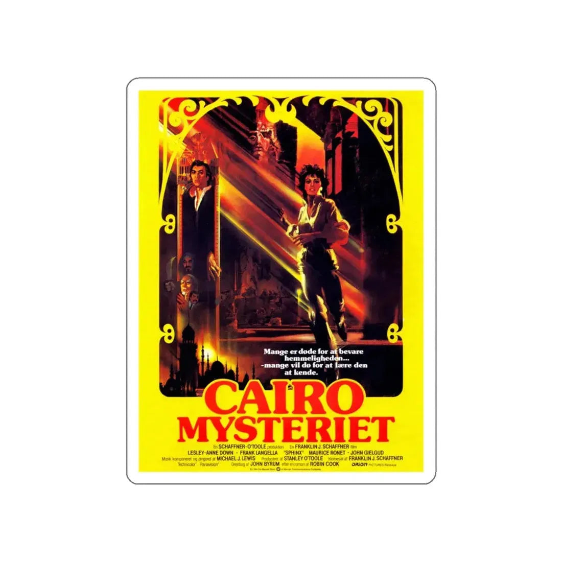 SPHINX (DANISH) 1981 Movie Poster STICKER Vinyl Die-Cut Decal 5 Inch - The Sticker Space