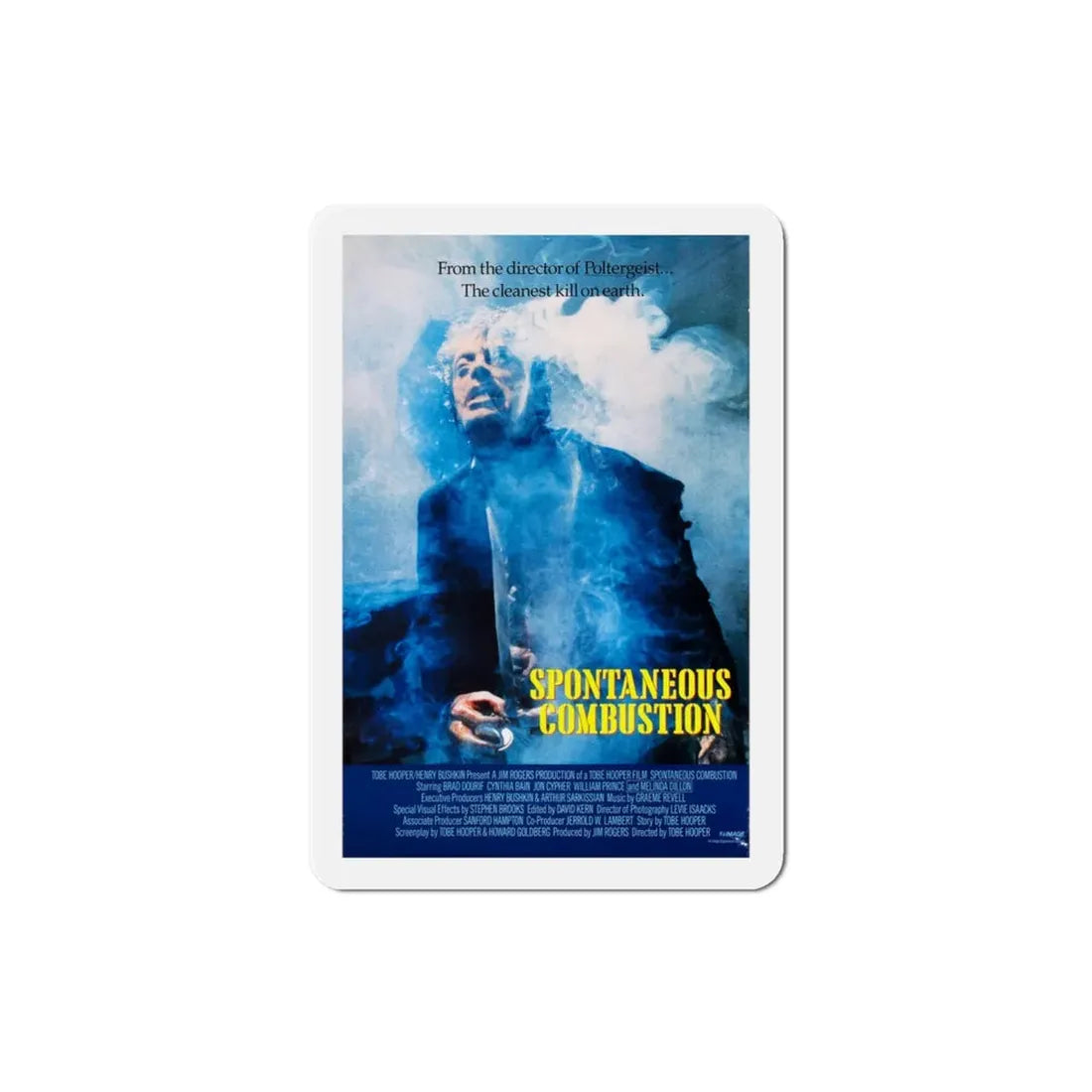Spontaneous Combustion 1990 Movie Poster Refrigerator Magnet 3 Inch - The Sticker Space