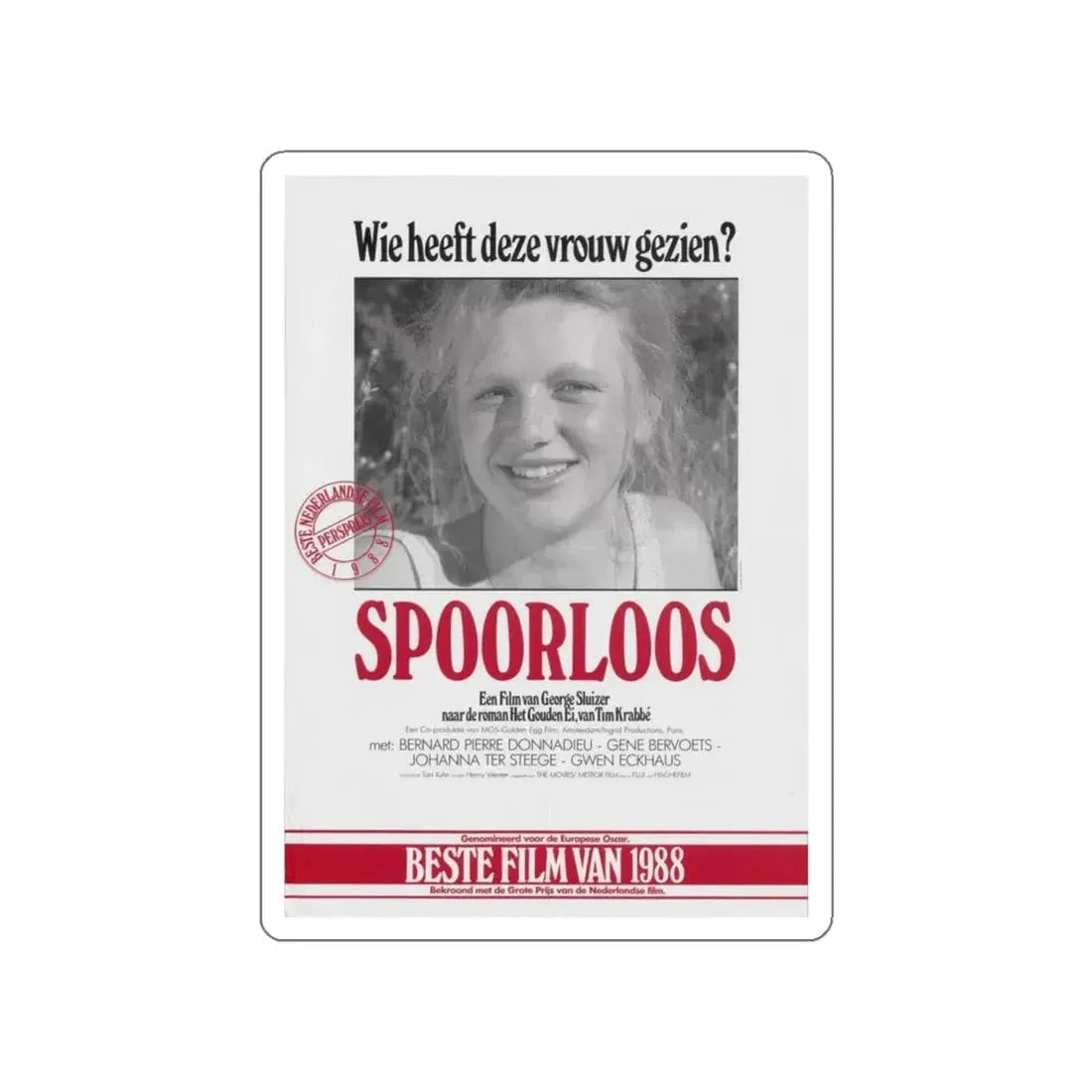 SPOORLOOS (THE VANISHING) 1988 Movie Poster STICKER Vinyl Die-Cut Decal 4 Inch - The Sticker Space