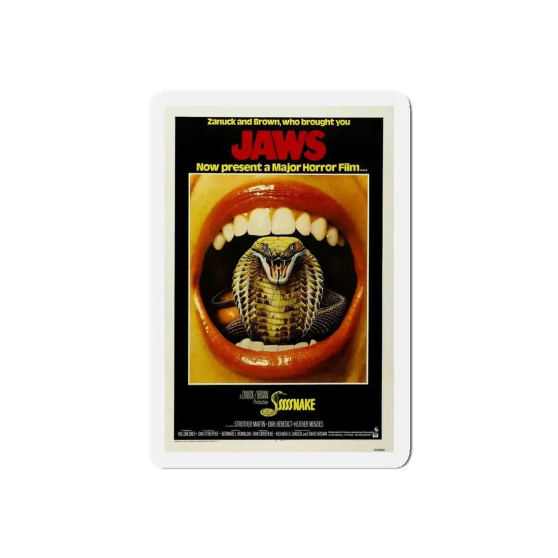 SSSSSSS (SSSSSNAKE) 1973 Movie Poster - Refrigerator Magnet 5 Inch Die-Cut - The Sticker Space