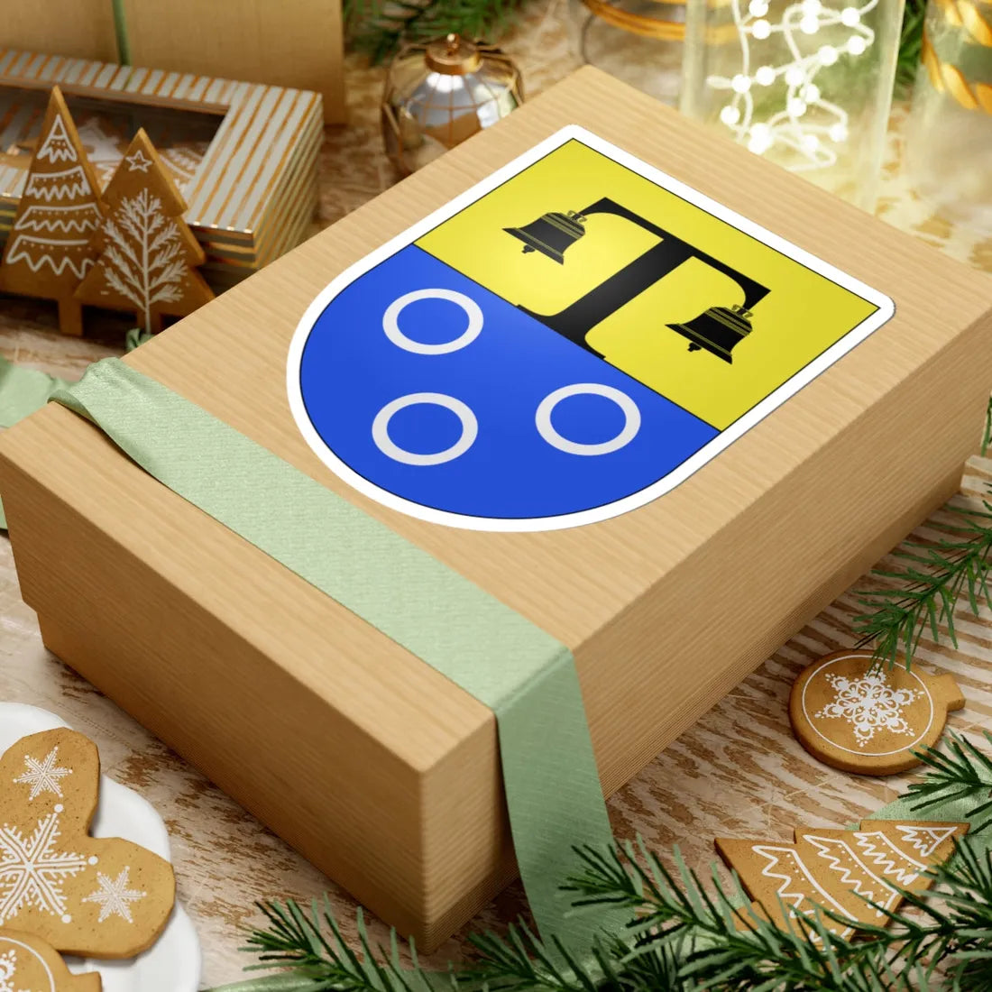 St. Antoni-coat of arms (Switzerland) (Coat of Arms) STICKER Vinyl Kiss-Cut Decal - The Sticker Space