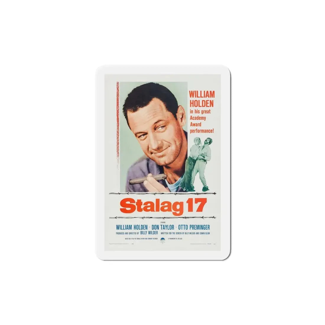 Stalag 17 1953 Movie Poster Refrigerator Magnet 6 Inch - The Sticker Space