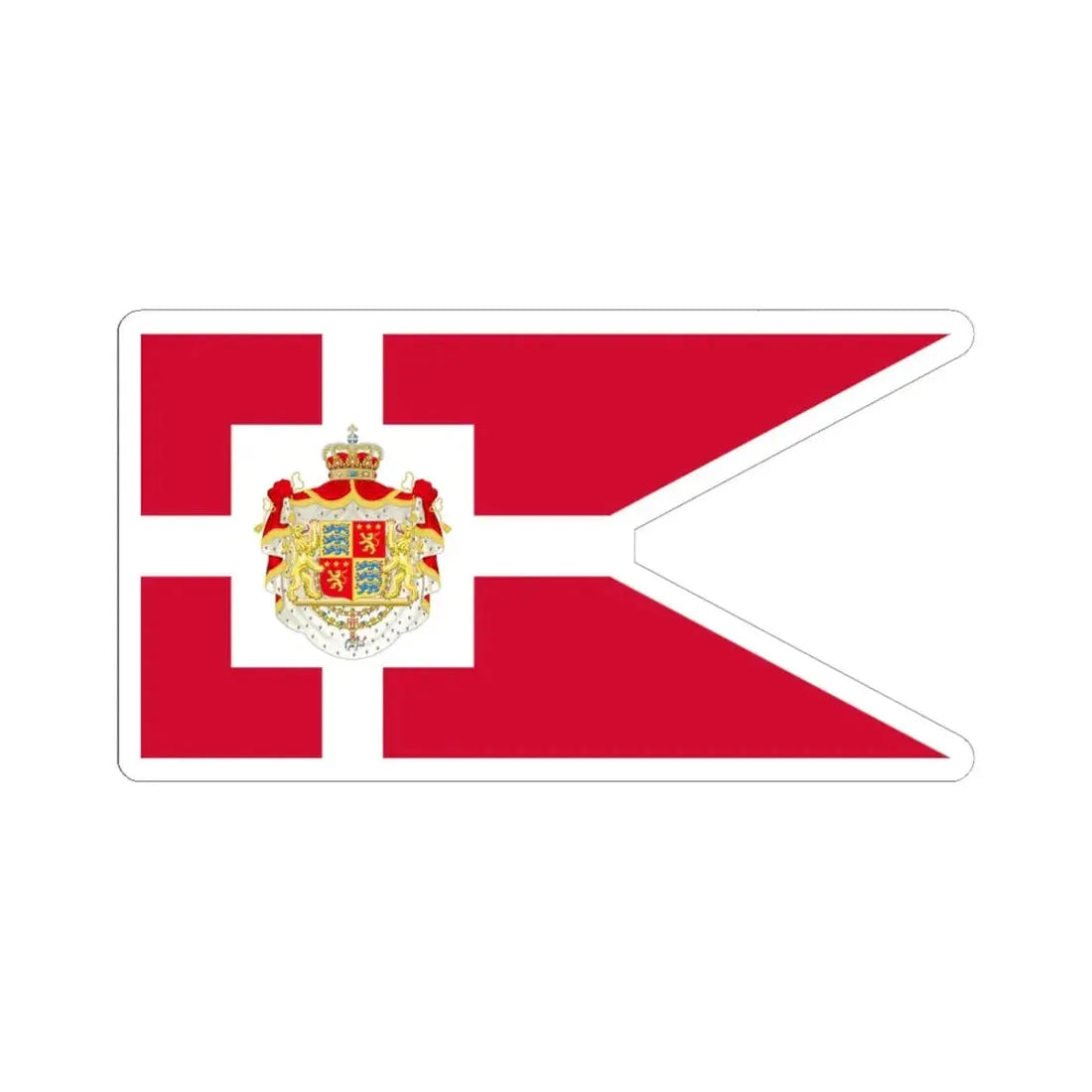 Standard of Prince Henrik Prince Consort of Denmark 2002-2018 (Denmark) STICKER Vinyl Kiss-Cut Decal 6 Inch White - The Sticker Space
