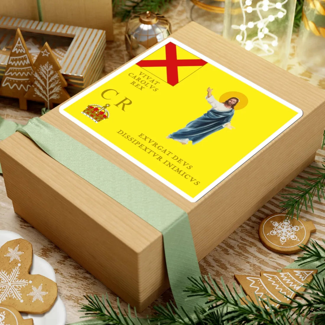 Standard of the Irish Brigade 1644-45 (Ireland) STICKER Vinyl Kiss-Cut Decal - The Sticker Space