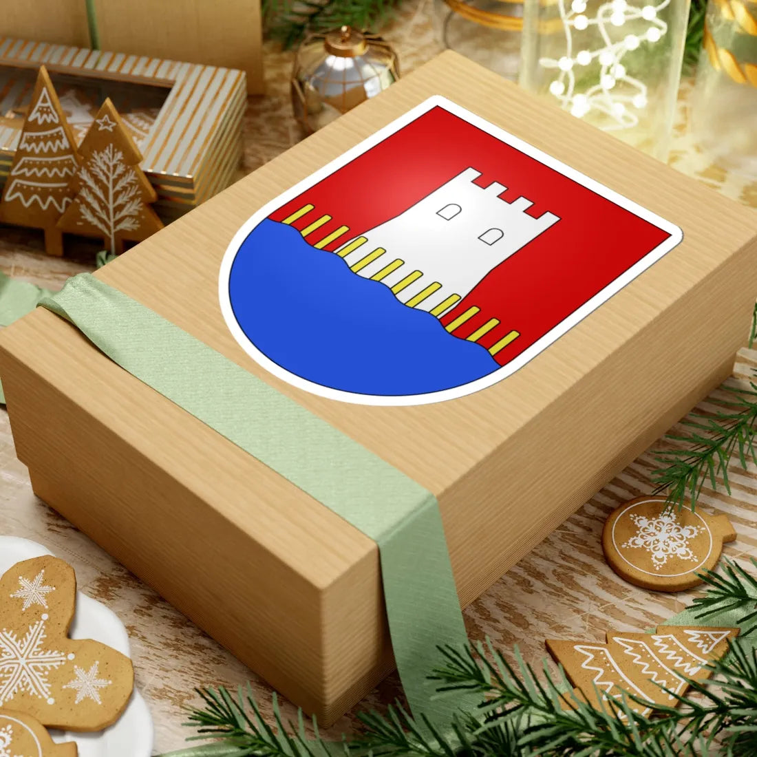 Stansstad-coat of arms (Switzerland) (Coat of Arms) STICKER Vinyl Kiss-Cut Decal - The Sticker Space