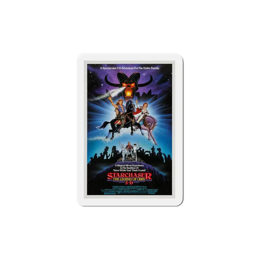 Starchaser The Legend of Orin 1985 Movie Poster Refrigerator Magnet 6 Inch - The Sticker Space