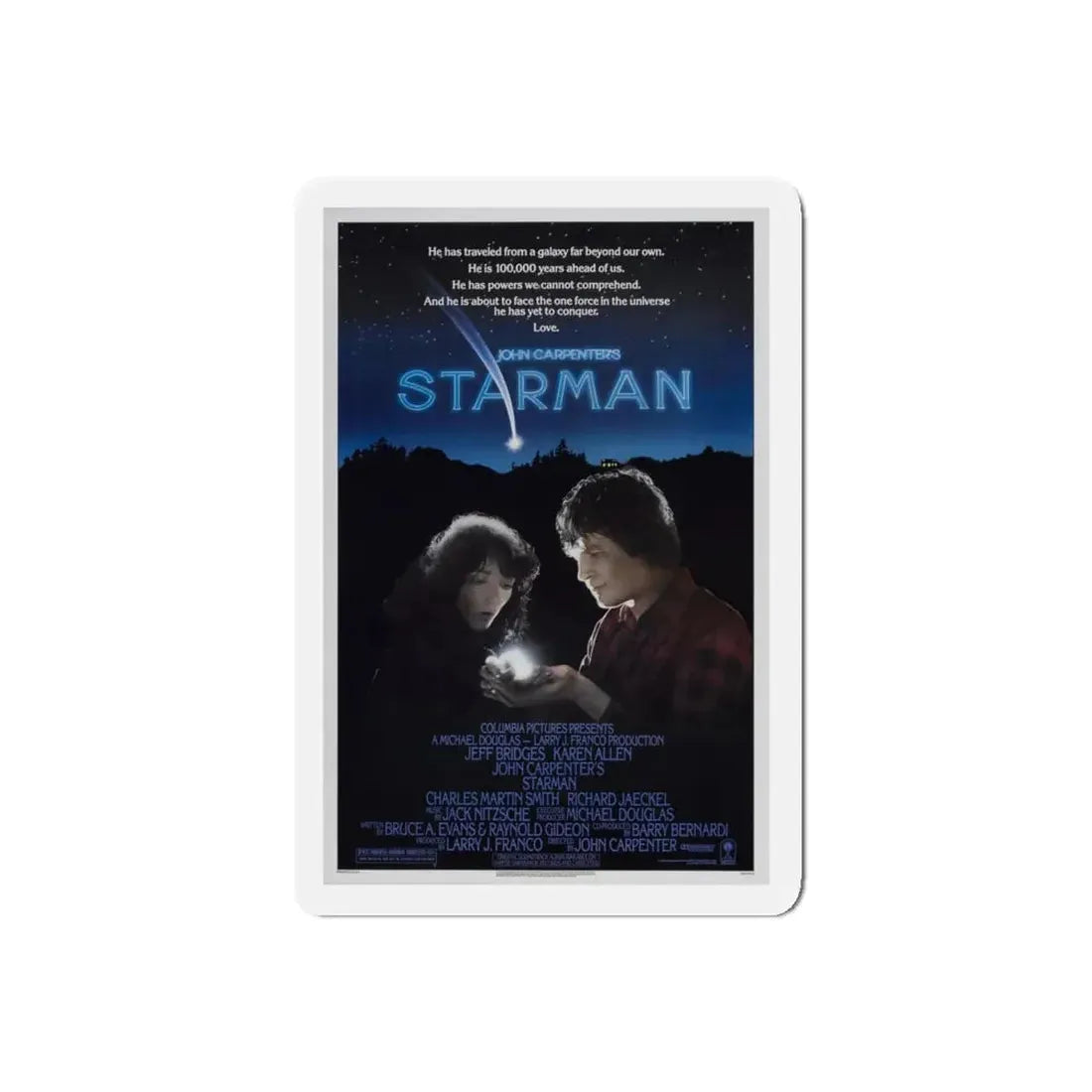 STARMAN 1984 Movie Poster - Refrigerator Magnet 5 Inch Die-Cut - The Sticker Space