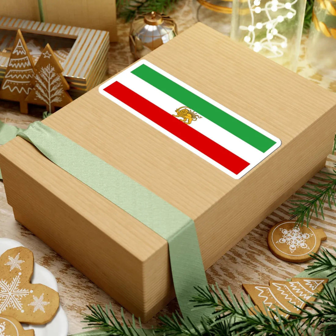 State flag of Iran 1933-1964 (Iran) STICKER Vinyl Kiss-Cut Decal - The Sticker Space