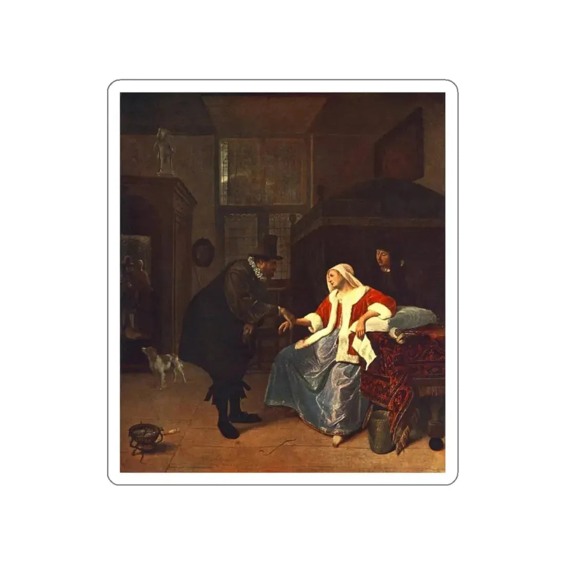 STEEN, Jan - Love Sickness (Artwork) STICKER Vinyl Die-Cut Decal White Die-Cut 6 Inch - The Sticker Space