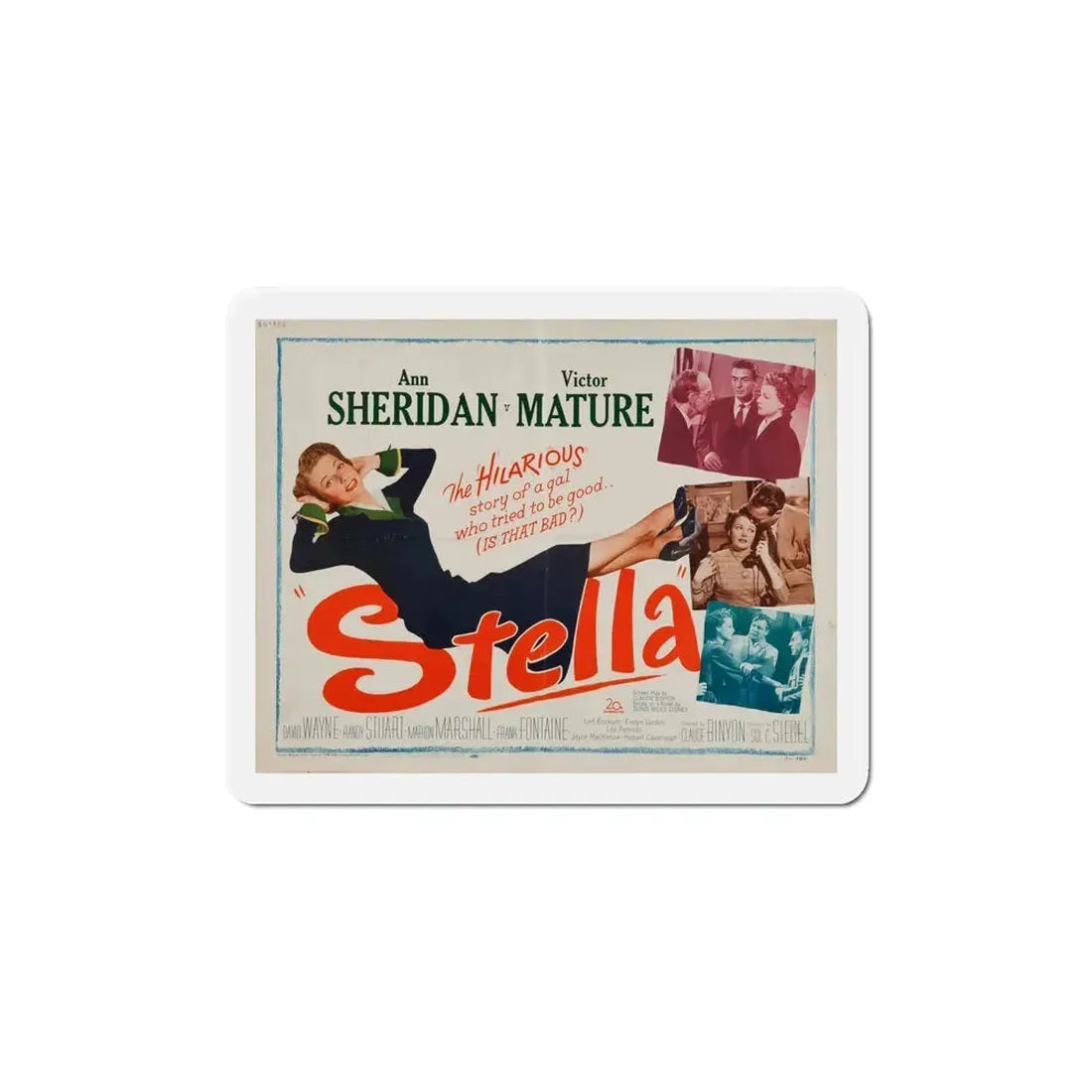 Stella 1950 v2 Movie Poster Refrigerator Magnet 6 Inch - The Sticker Space