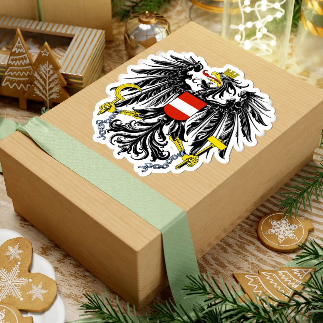 Österreich Bundesadler (Austria) (Coat of Arms) STICKER Vinyl Kiss-Cut Decal - The Sticker Space