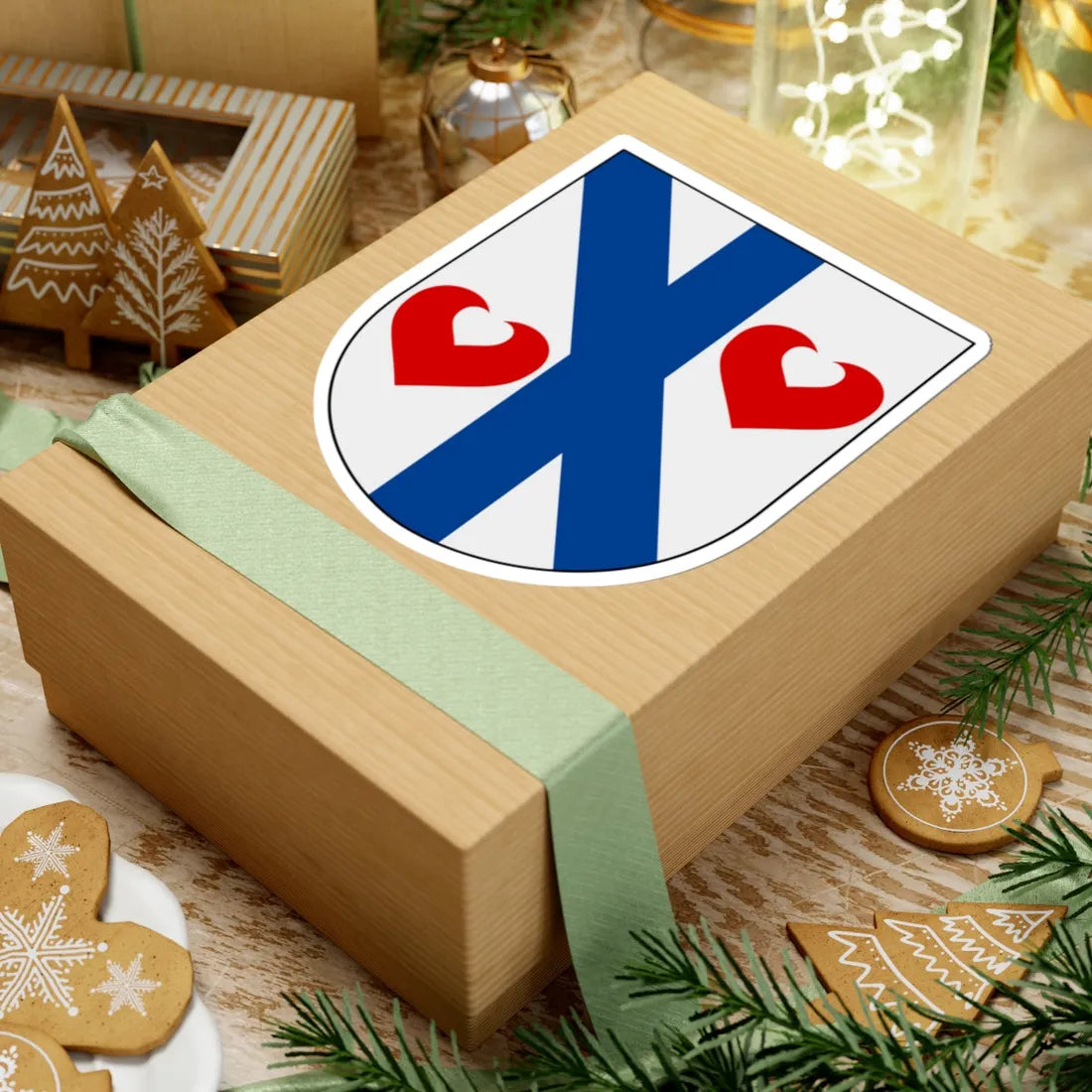 Östra Ny församling vapen (Sweden) (Coat of Arms) STICKER Vinyl Kiss-Cut Decal - The Sticker Space