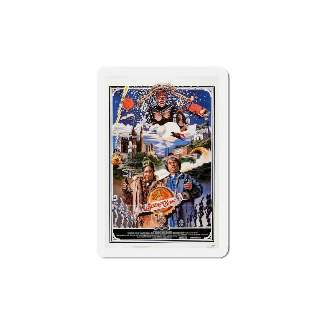 Strange Brew 1983 Movie Poster Refrigerator Magnet 6 Inch - The Sticker Space