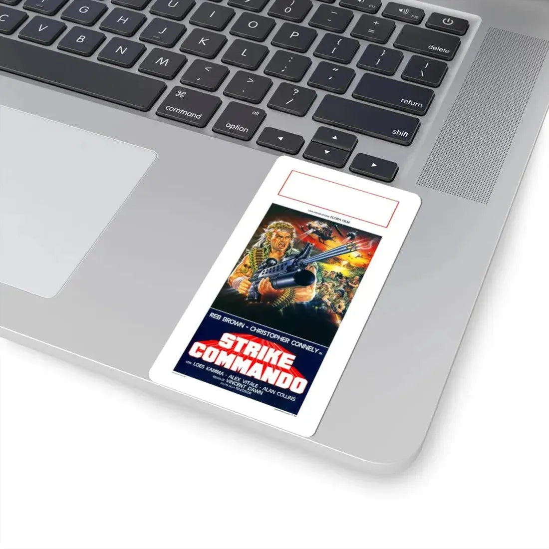 STRIKE COMMANDO (ITALIAN) 1987 Movie Poster - STICKER Vinyl Kiss-Cut Decal - The Sticker Space