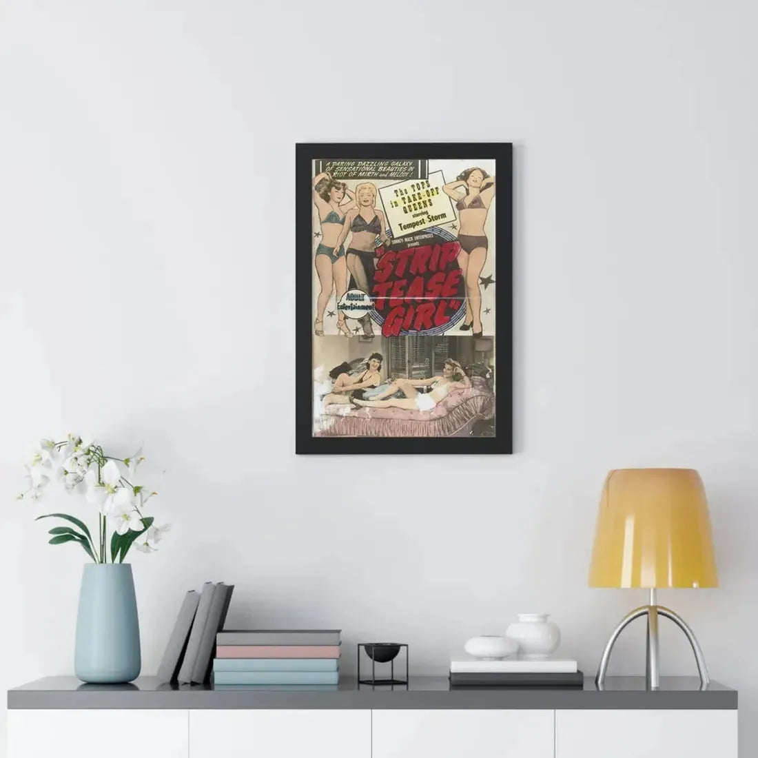 STRIP TEASE GIRL (2) 1952 - Framed Movie Poster - The Sticker Space