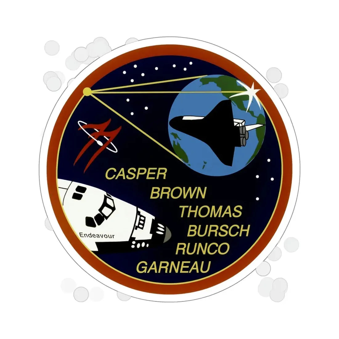 STS 77 Patch NASA STICKER Vinyl Die-Cut Decal 5 Inch - The Sticker Space