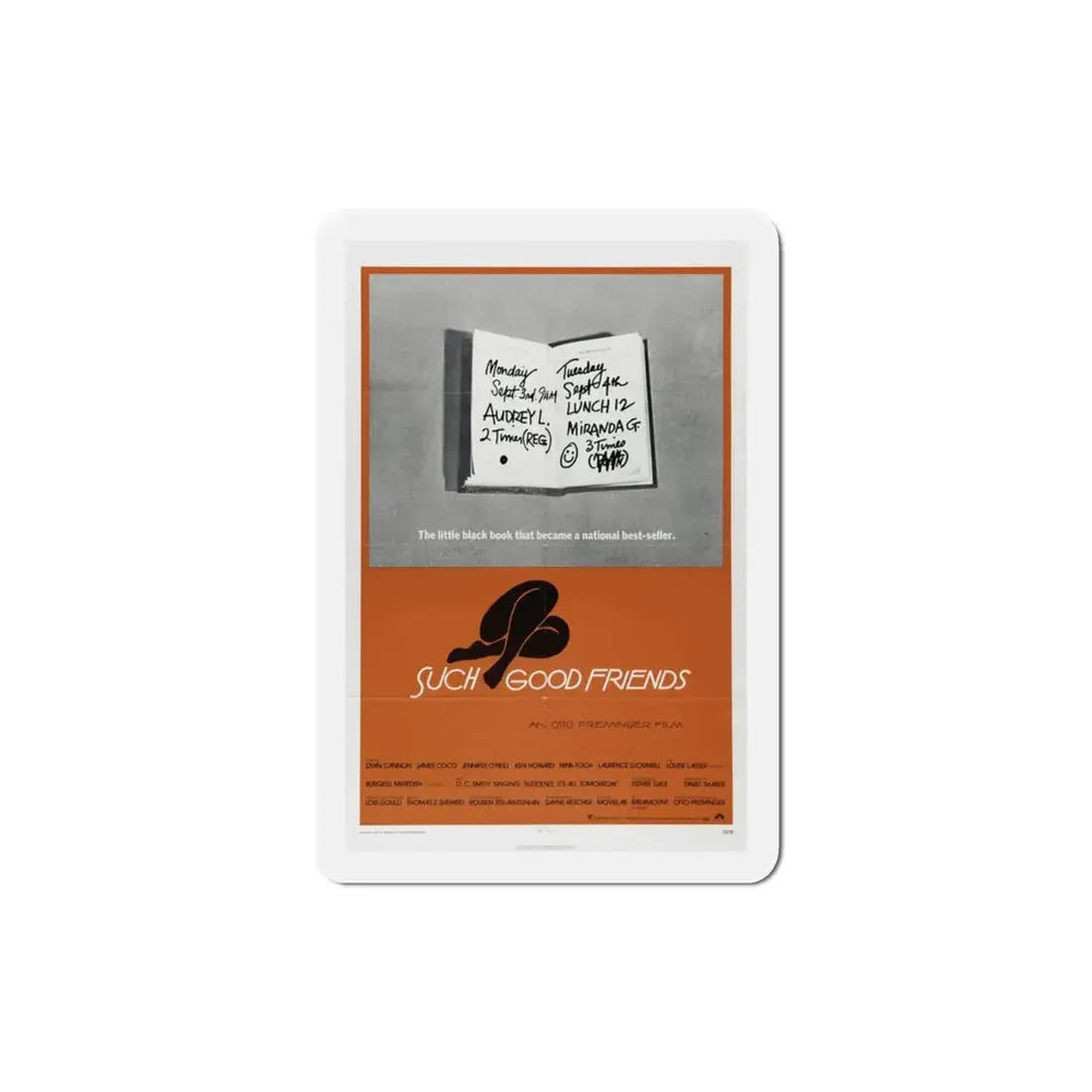 Such Good Friends 1971 Movie Poster Refrigerator Magnet 3 Inch - The Sticker Space