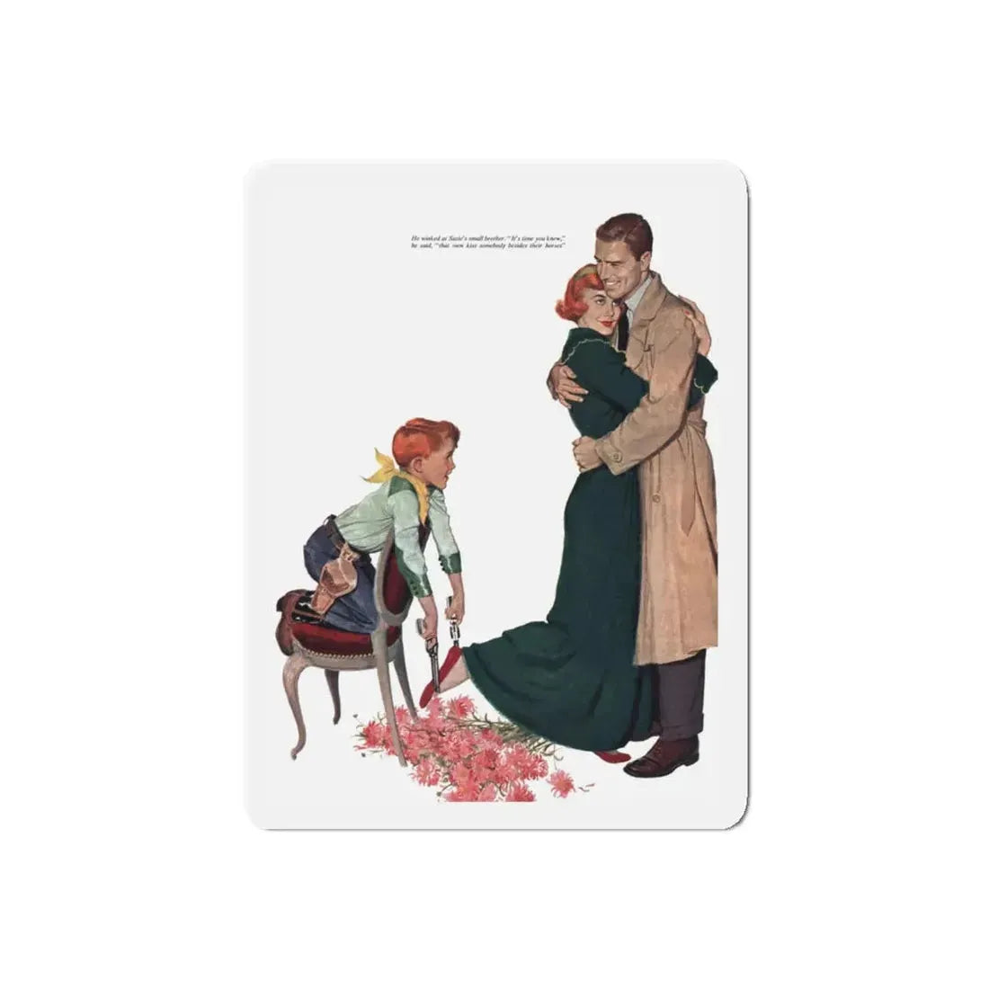 Sunshine Susie, The American Magazine, June 1952 (Magazine Illustration) Refrigerator Magnet 5 Inch Die-Cut - The Sticker Space