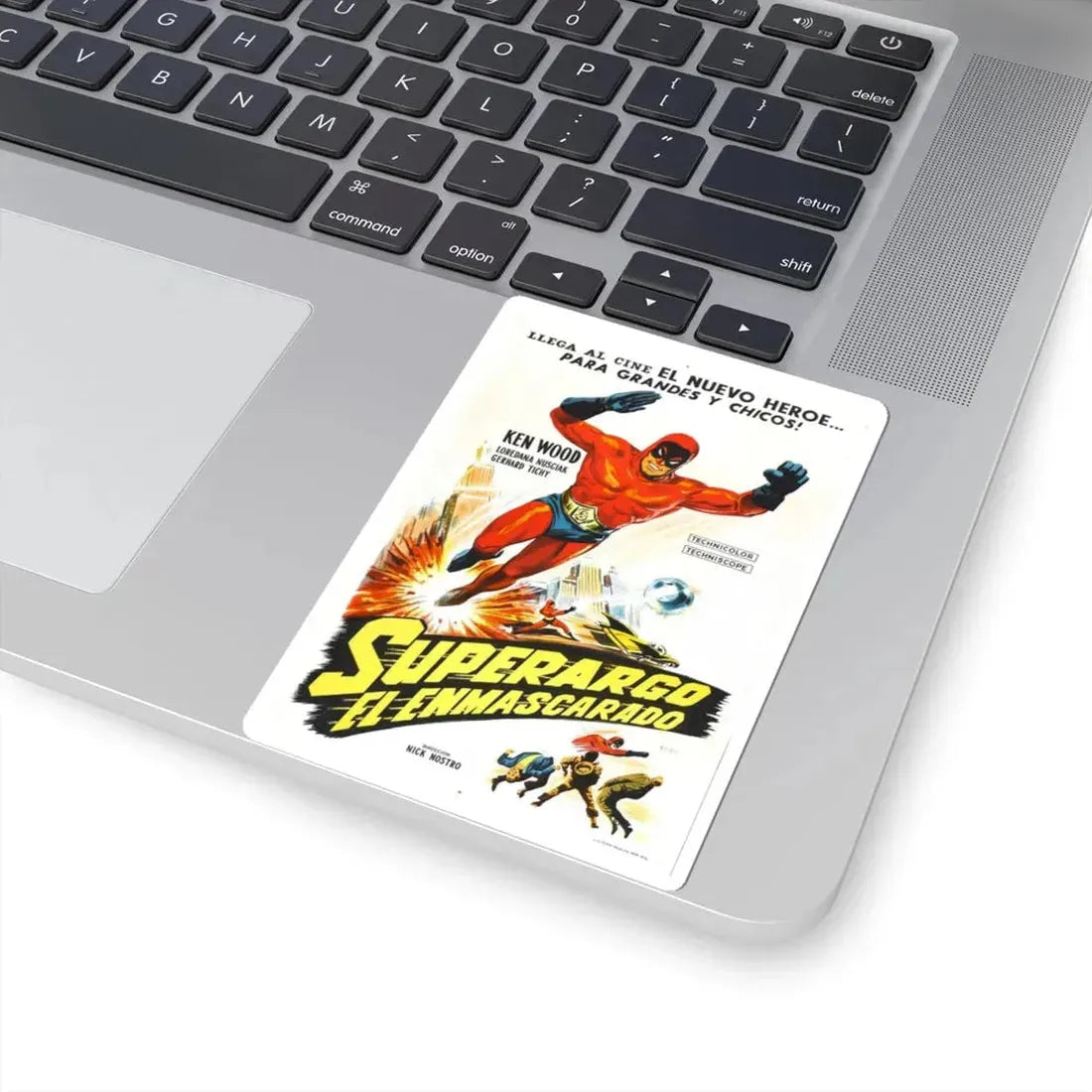 SUPERARGO VS DIABOLICUS (2) 1966 Movie Poster - STICKER Vinyl Kiss-Cut Decal - The Sticker Space