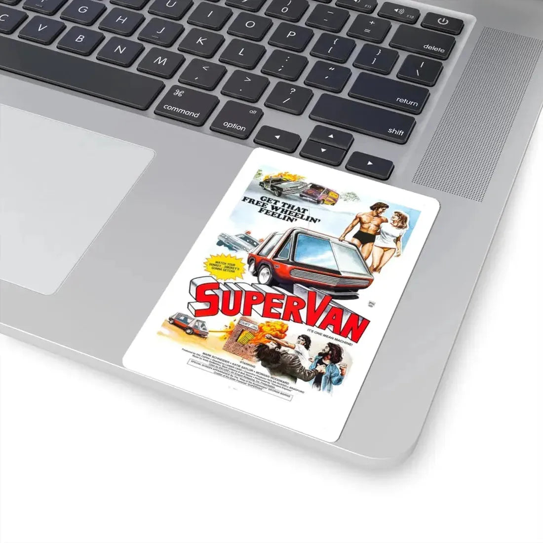 SUPERVAN 1977 Movie Poster - STICKER Vinyl Kiss-Cut Decal - The Sticker Space