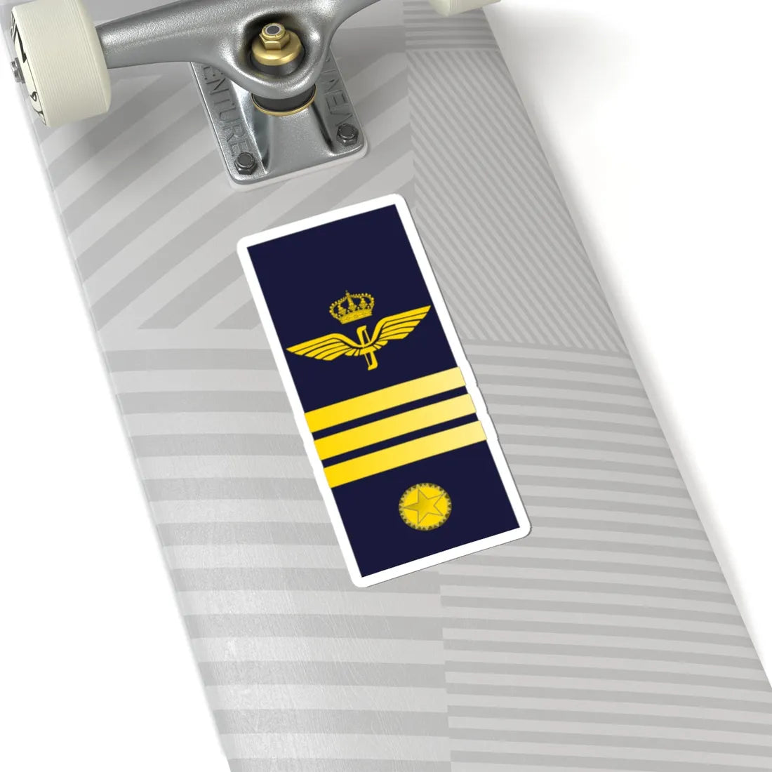 SWE Airforce 3Stripes (Sweden) (Military Rank) STICKER Vinyl Kiss-Cut Decal - The Sticker Space