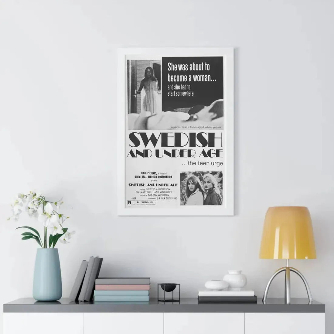 SWEDISH AND UNDER AGE 1969 - Framed Movie Poster - The Sticker Space