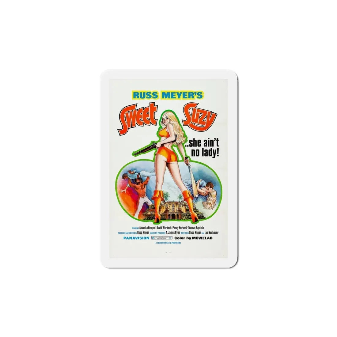 Sweet Suzy 1973 Movie Poster Refrigerator Magnet 6 Inch - The Sticker Space