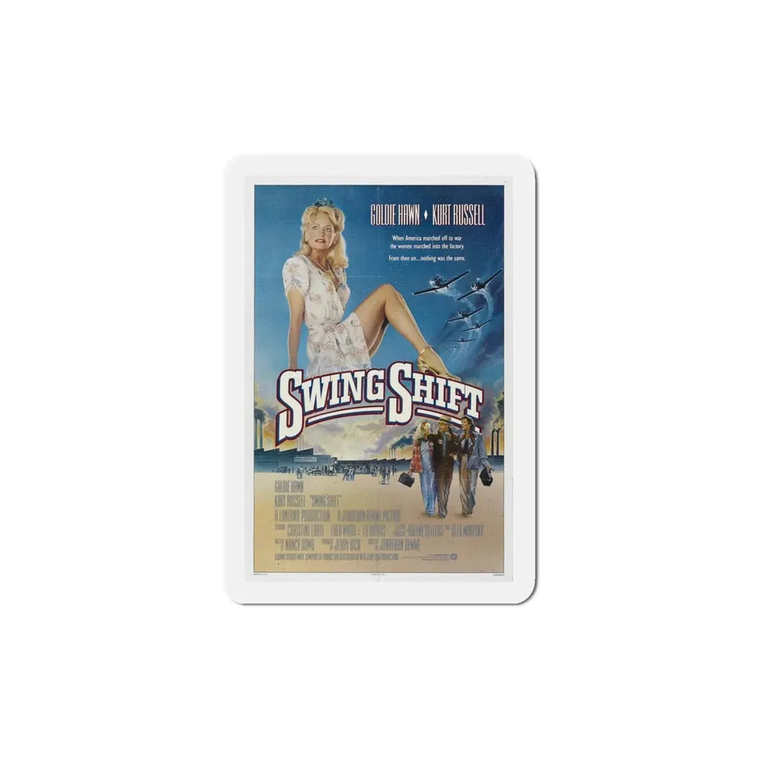 Swing Shift 1984 Movie Poster Refrigerator Magnet 5 Inch - The Sticker Space