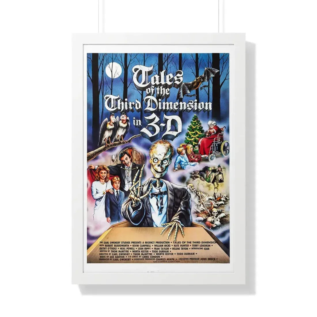 TALES OF THE THIRD DIMENSION 1984 - Framed Movie Poster 20" x 30" White - The Sticker Space