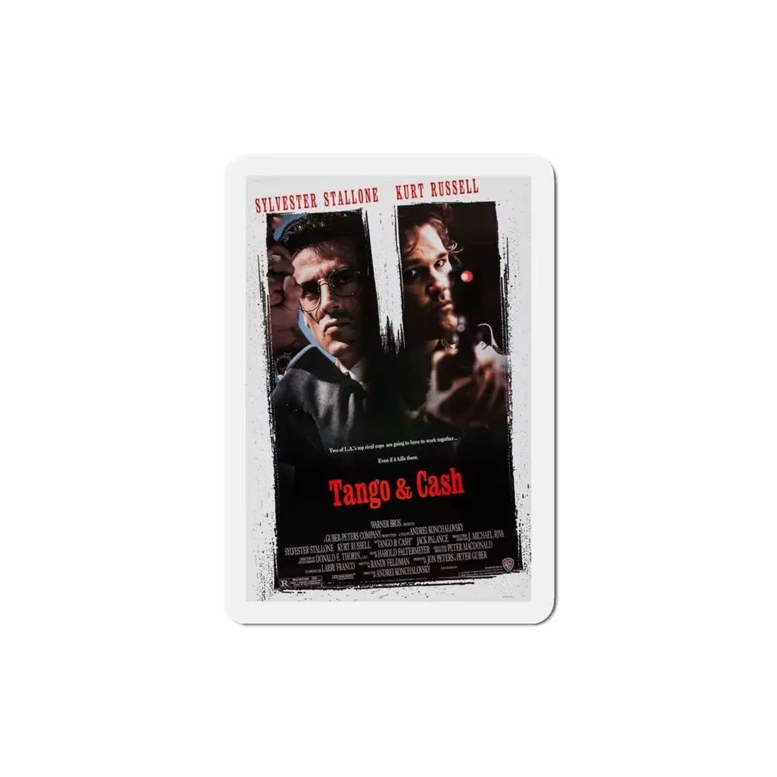 Tango & Cash 1989 Movie Poster Refrigerator Magnet 4 Inch - The Sticker Space