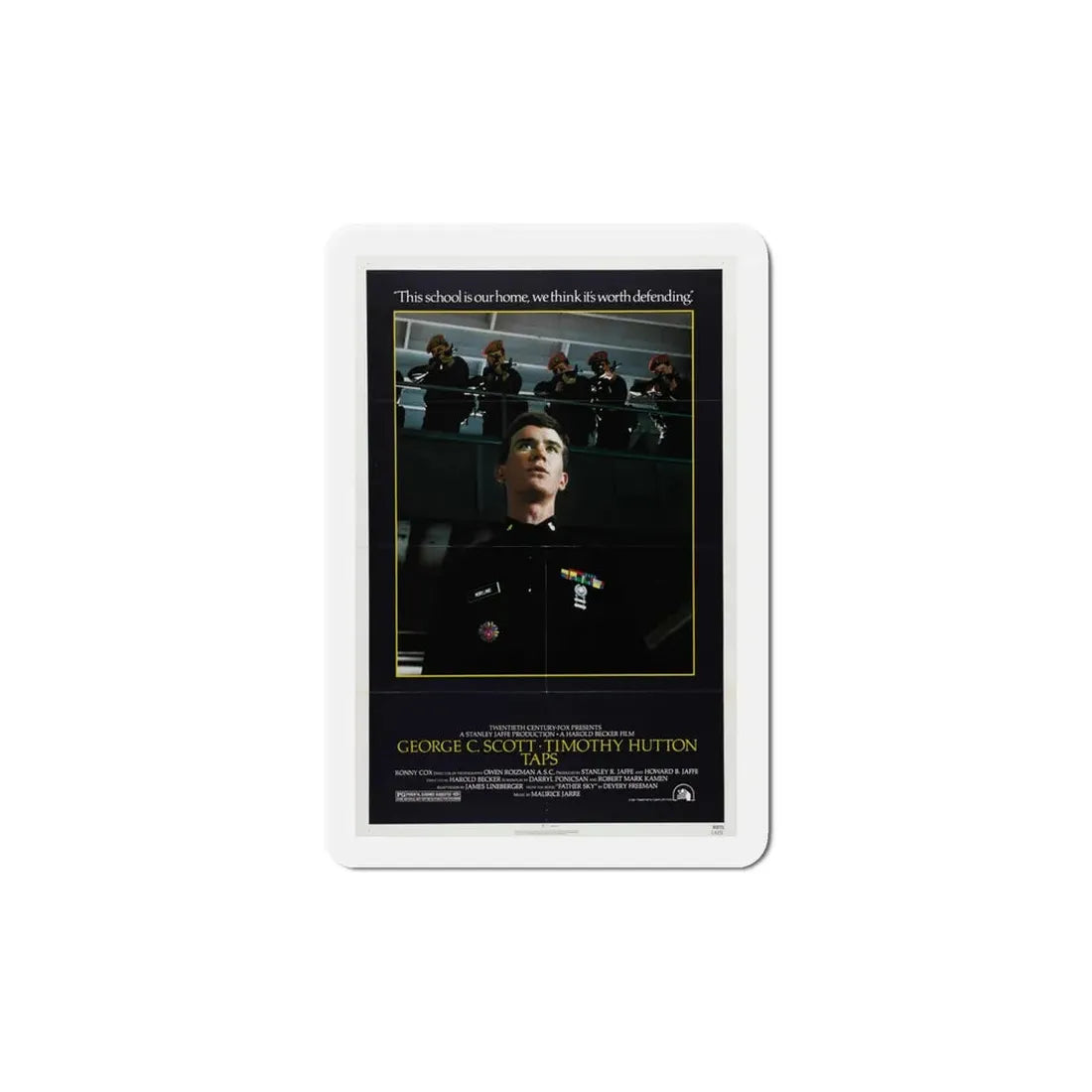 Taps 1981 Movie Poster Refrigerator Magnet 6 Inch - The Sticker Space