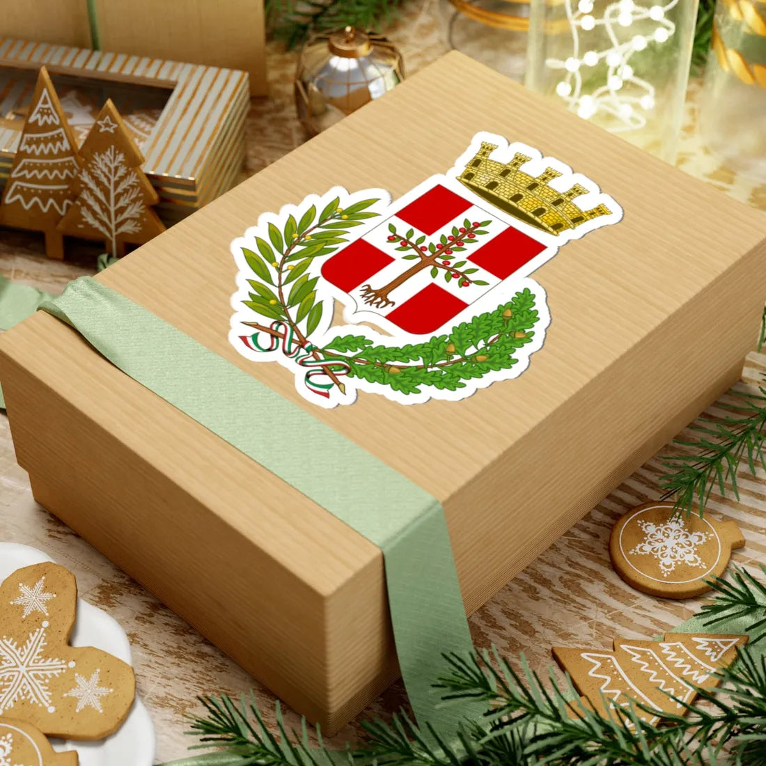 Tarquinia-Stemma (Italy) (Coat of Arms) STICKER Vinyl Kiss-Cut Decal - The Sticker Space