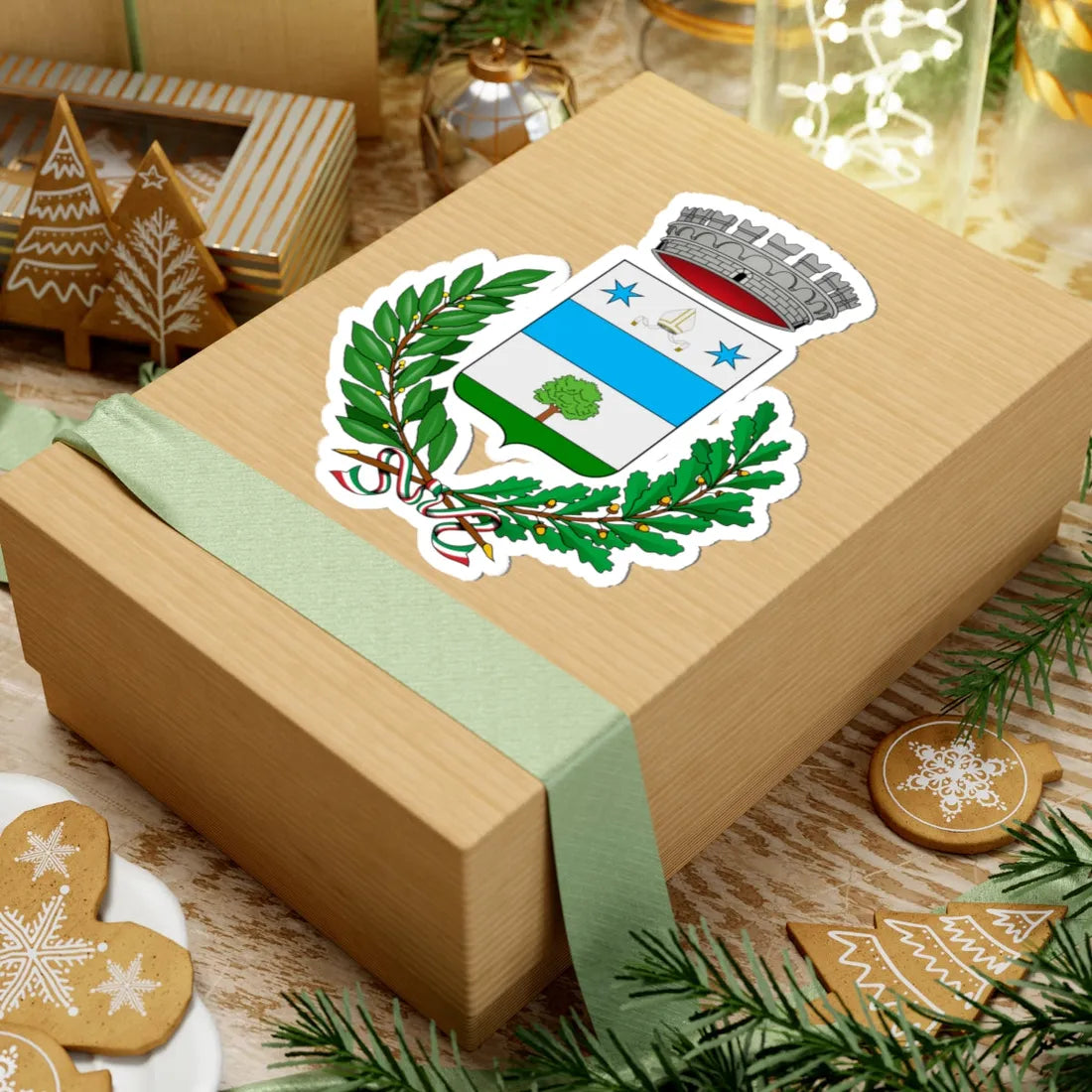 Tarzo-Stemma (Italy) (Coat of Arms) STICKER Vinyl Kiss-Cut Decal - The Sticker Space