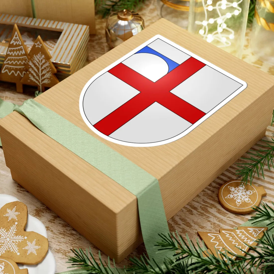 Tegna-coat of arms (Switzerland) (Coat of Arms) STICKER Vinyl Kiss-Cut Decal - The Sticker Space