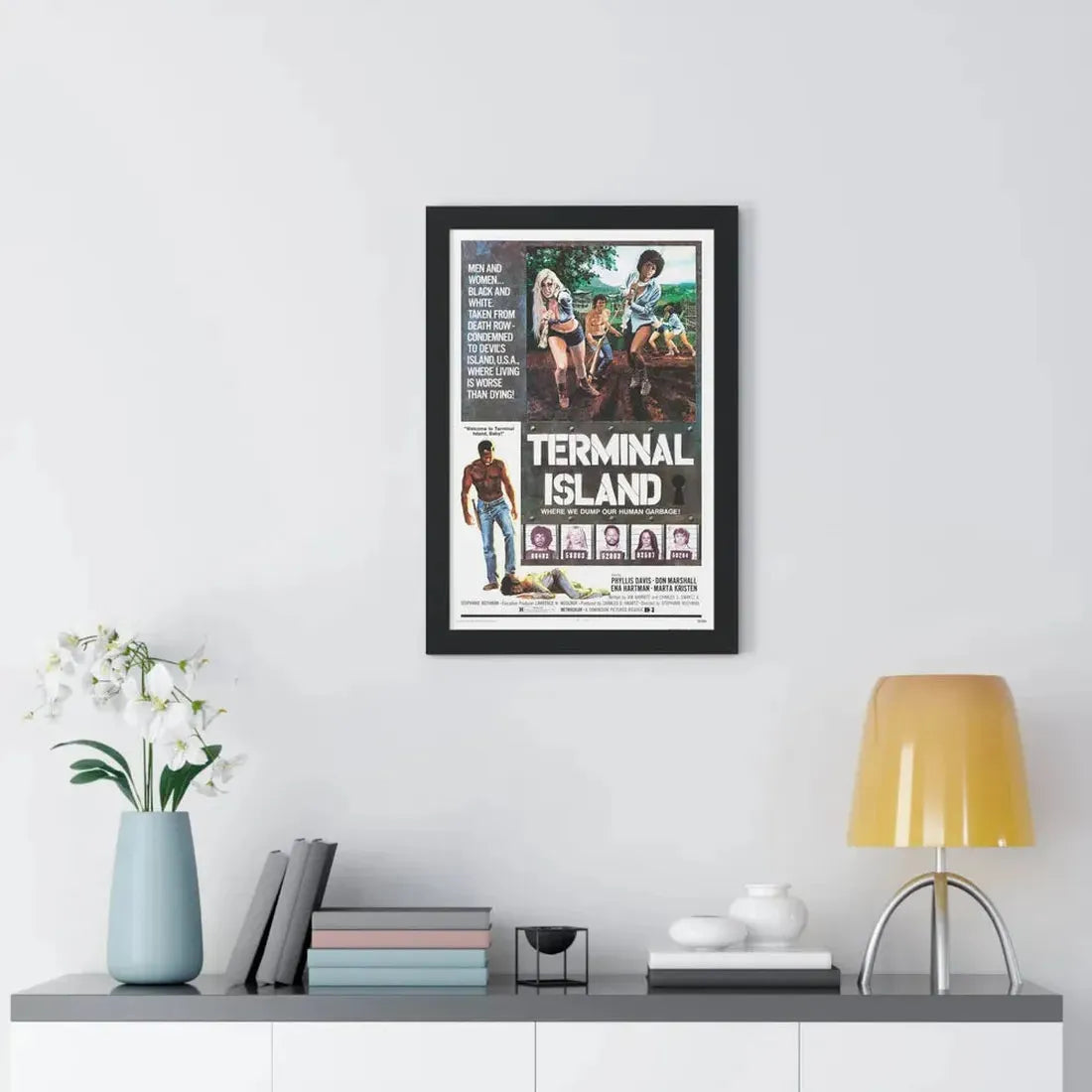 TERMINAL ISLAND 1973 - Framed Movie Poster - The Sticker Space