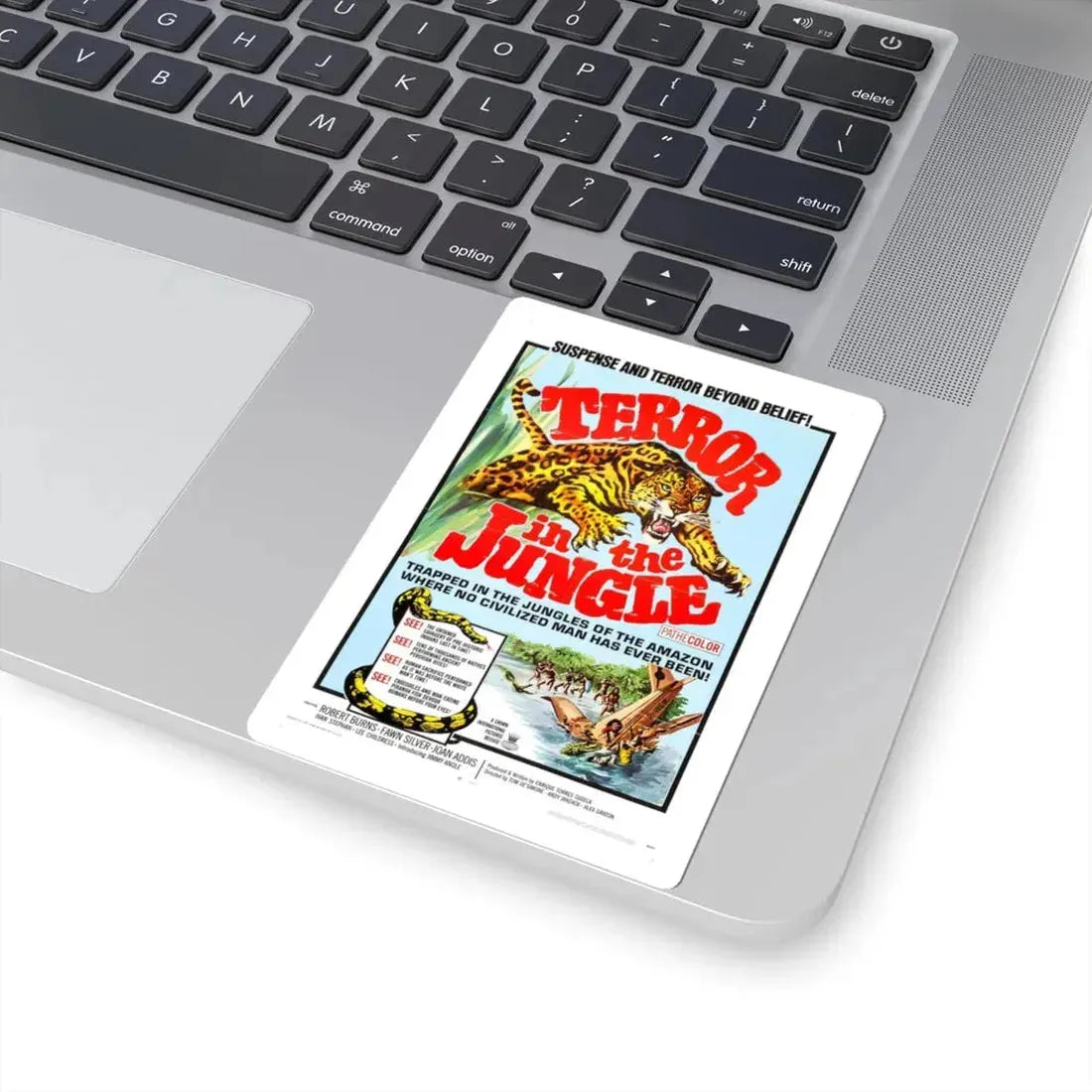 TERROR IN THE JUNGLE 1968 Movie Poster - STICKER Vinyl Kiss-Cut Decal - The Sticker Space