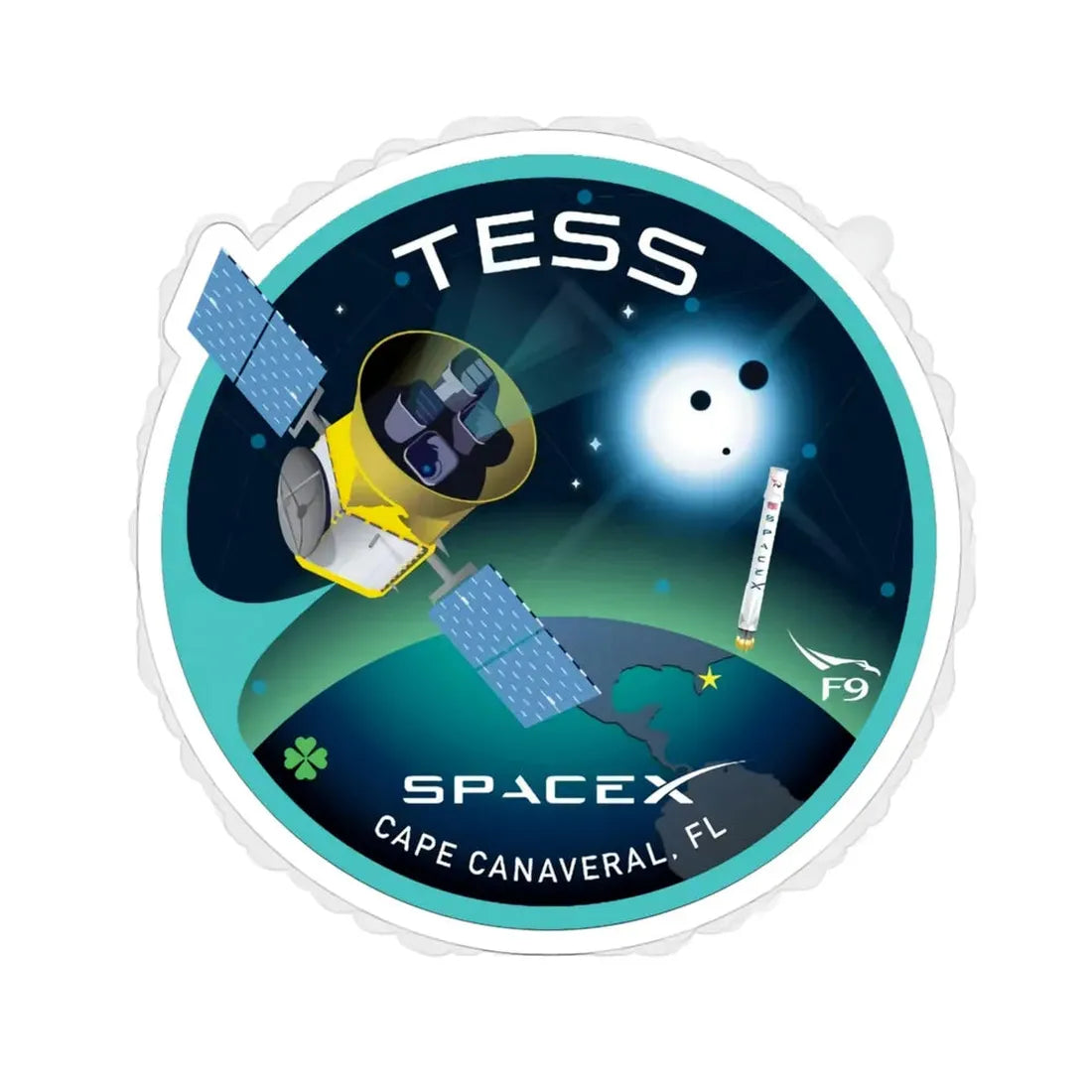 TESS (SpaceX) STICKER Vinyl Die-Cut Decal 5 Inch - The Sticker Space