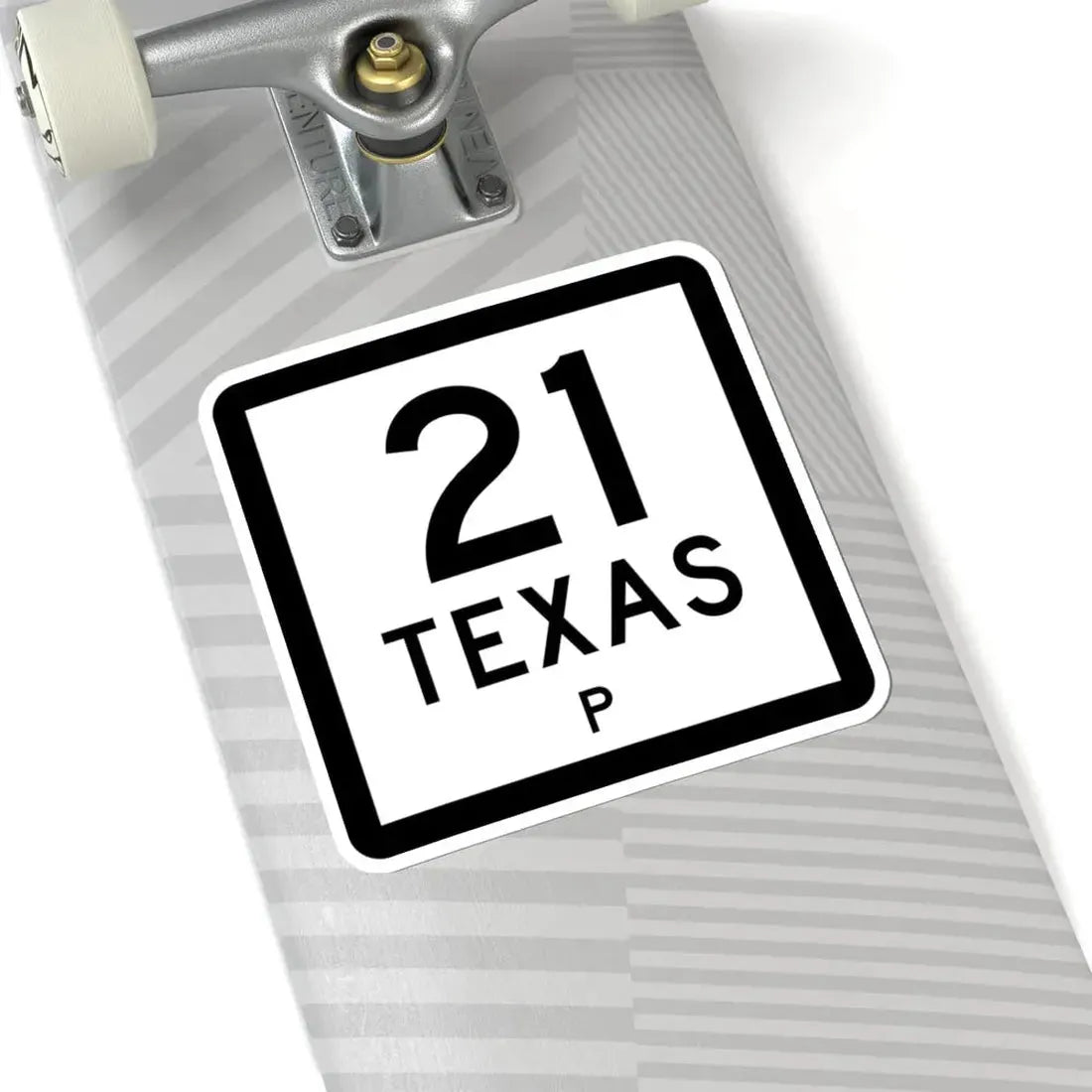 Texas 21-P (Texas) (Road Sign) STICKER Vinyl Kiss-Cut Decal - The Sticker Space