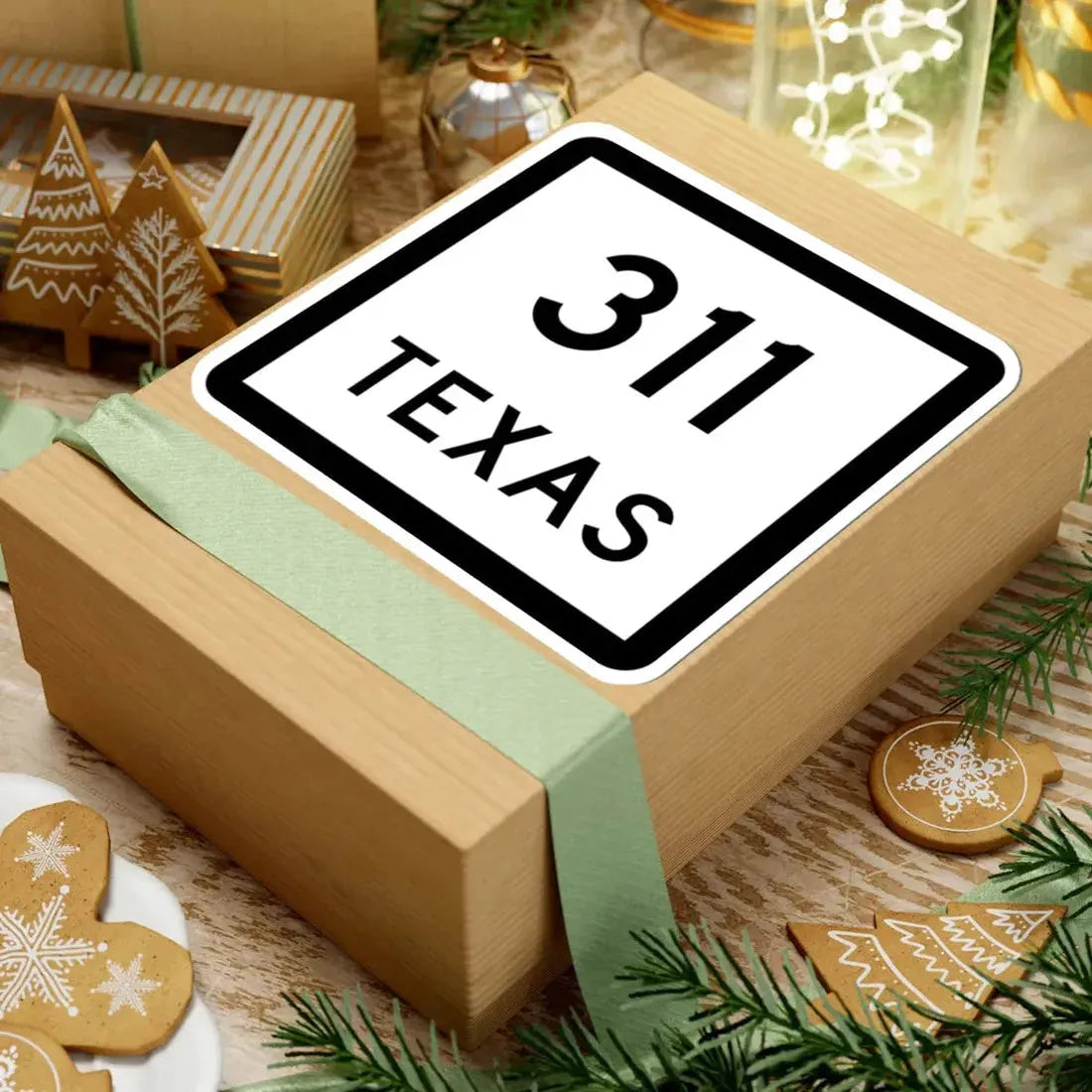 Texas 311 (Texas) (Road Sign) STICKER Vinyl Kiss-Cut Decal - The Sticker Space